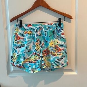 SUNDEK STRETCH WAIST SWIM TRUNKS REPREVE NWT
